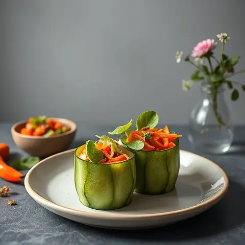 Thai Chili-Lime Cucumber Salad Cups