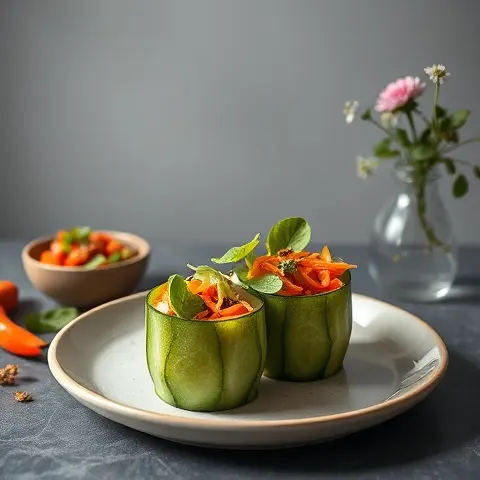 Thai Chili-Lime Cucumber Salad Cups