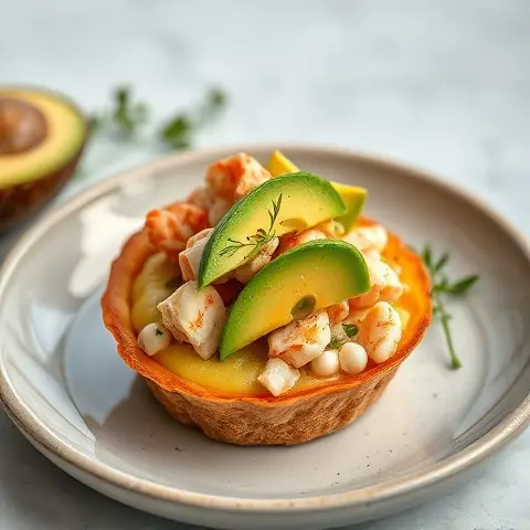 Zesty Crab and Avocado Mini Cups (No Mayo)