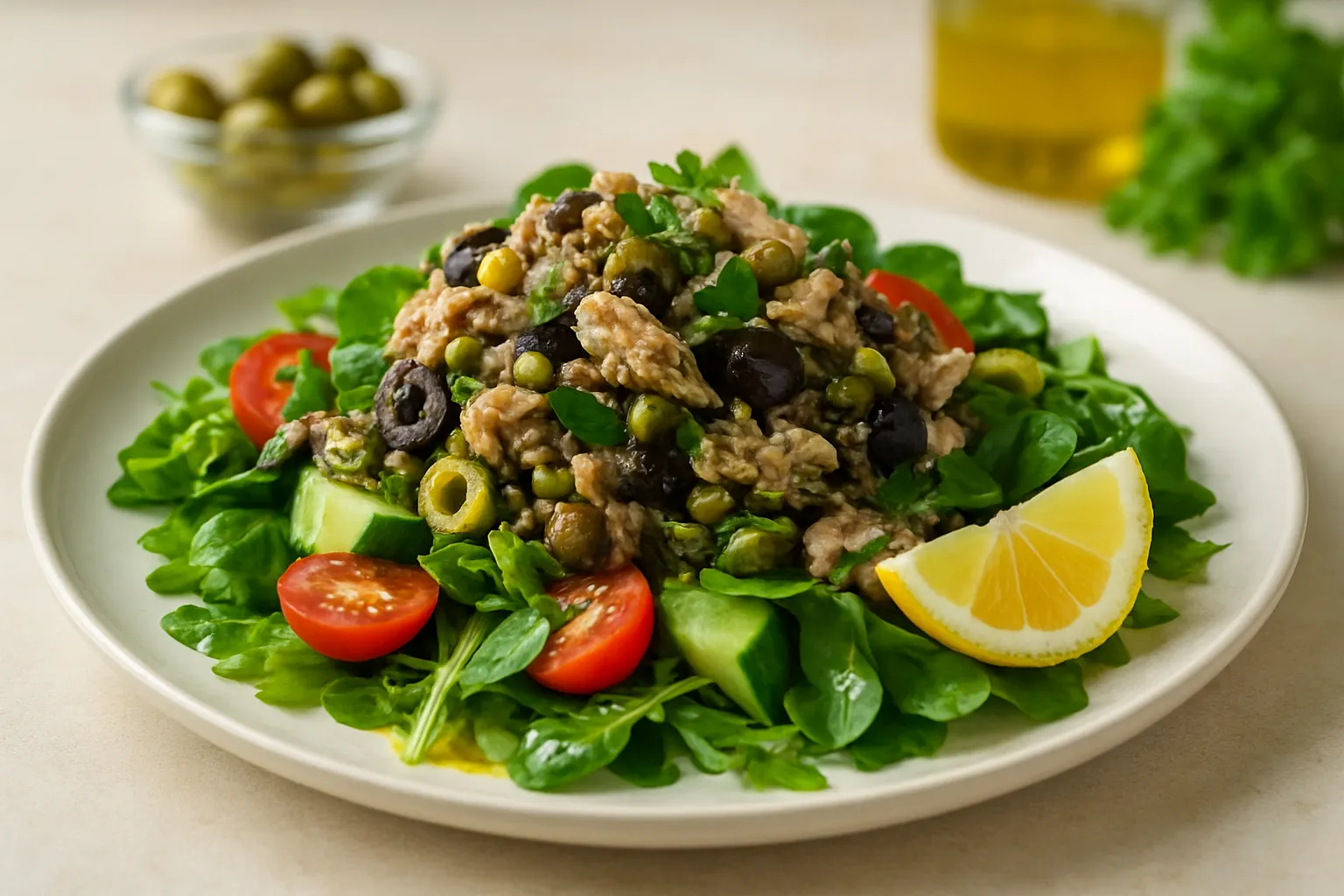 Nutritious Sardine and Olive Tapenade Salad