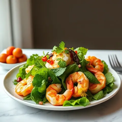Grilled Shrimp Caesar Salad with Dairy-Free Dressing