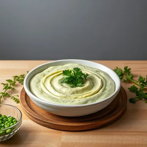 Cilantro-Tahini Green Pea Dip