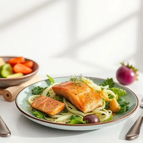 Salmon & Fennel Salad with Lemon Vinaigrette