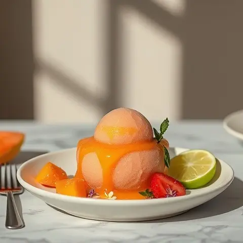 Hydrating Papaya Lime Sorbet