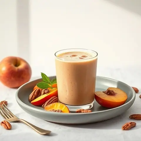 Pecan Peach Fiber Friendly Smoothie