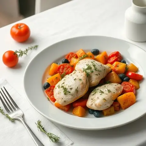Provençal Herb Chicken with Ratatouille