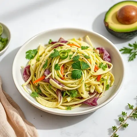 Avocado, Cilantro & Lime Cabbage Slaw