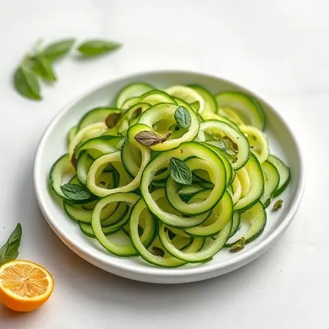 Lemon-Basil Marinated Cucumber Ribbons