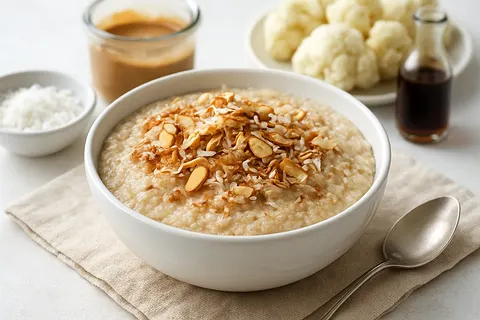 Coconut-Almond Cauliflower Pudding