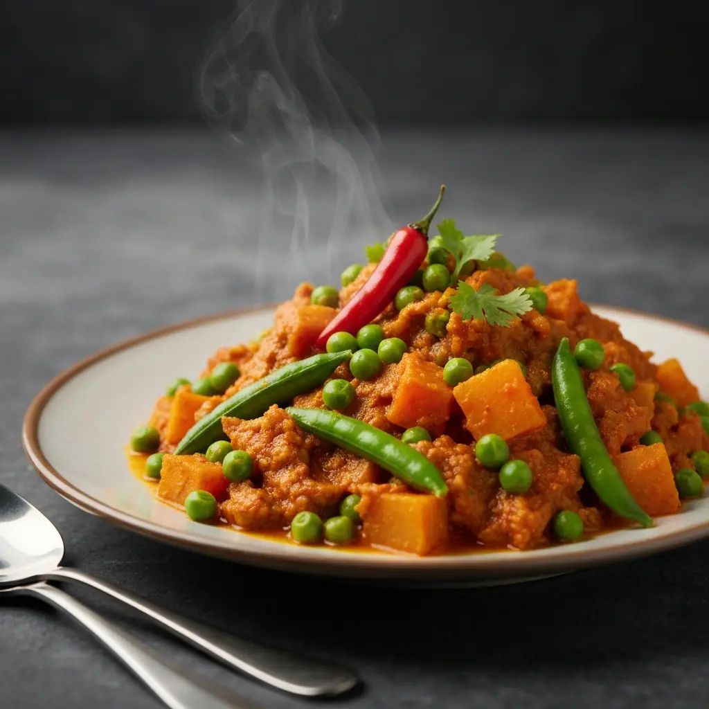 Aloo Gobi Matar (Potato, Cauliflower & Pea Curry)