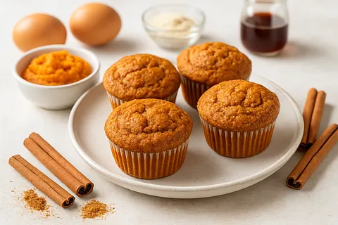 Ginger-Cinnamon Pumpkin Muffins