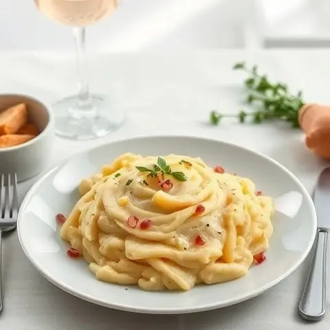 Creamy Mashed Rutabaga with Olive Oil and Nutmeg
