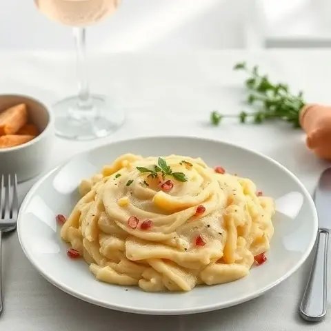 Creamy Mashed Rutabaga with Olive Oil and Nutmeg