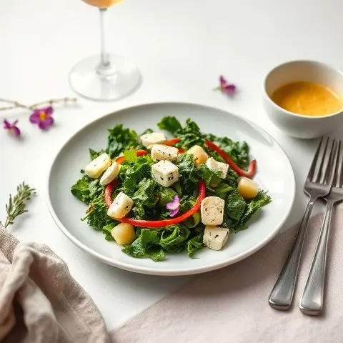 Nutritious Kale, Brussels Sprout & Blue Cheese Slaw