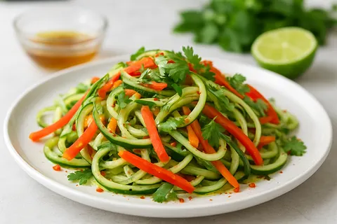 Spicy Peanut-Free Cucumber Noodles