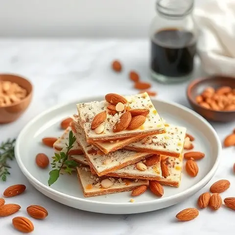 Espresso Coconut Bark with Almonds