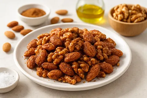 Cinnamon-Roasted Almonds & Walnuts Crisps