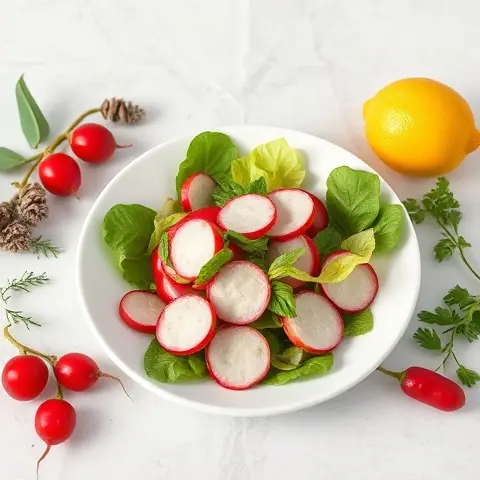 Radish, Watermelon Radish & Endive Salad with Lemon