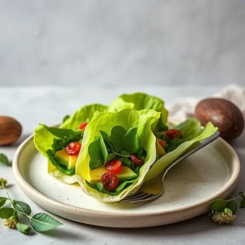 Nutritious Spinach & Avocado Mini Lettuce Wraps