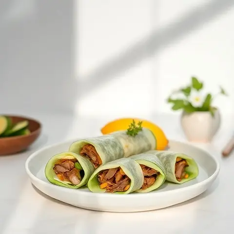 Sardine Lemon Cucumber Rolls