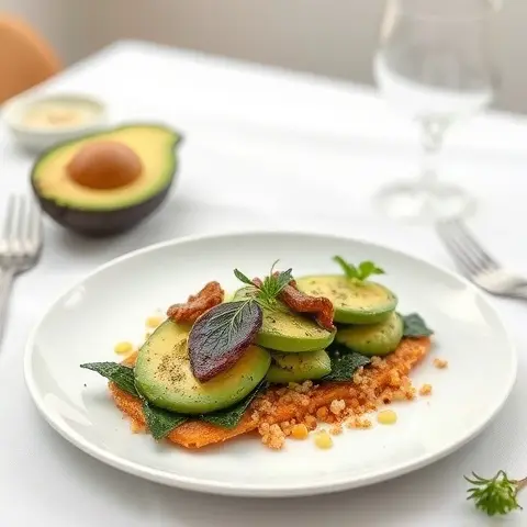 Crispy Seaweed & Quinoa Crisps with Avocado Smash