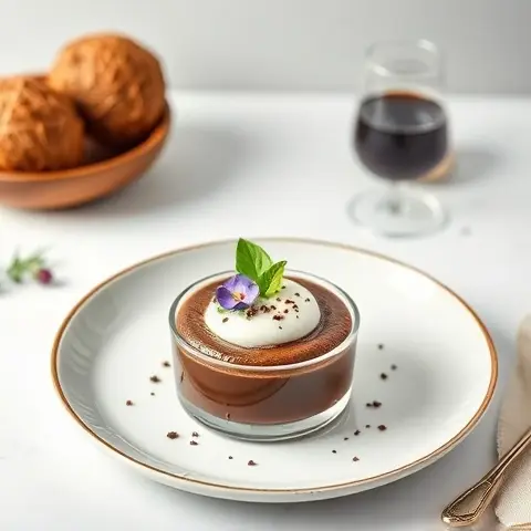 Coconut-Chocolate Mousse with Espresso