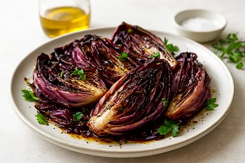 Oven-Roasted Radicchio with Olive Oil