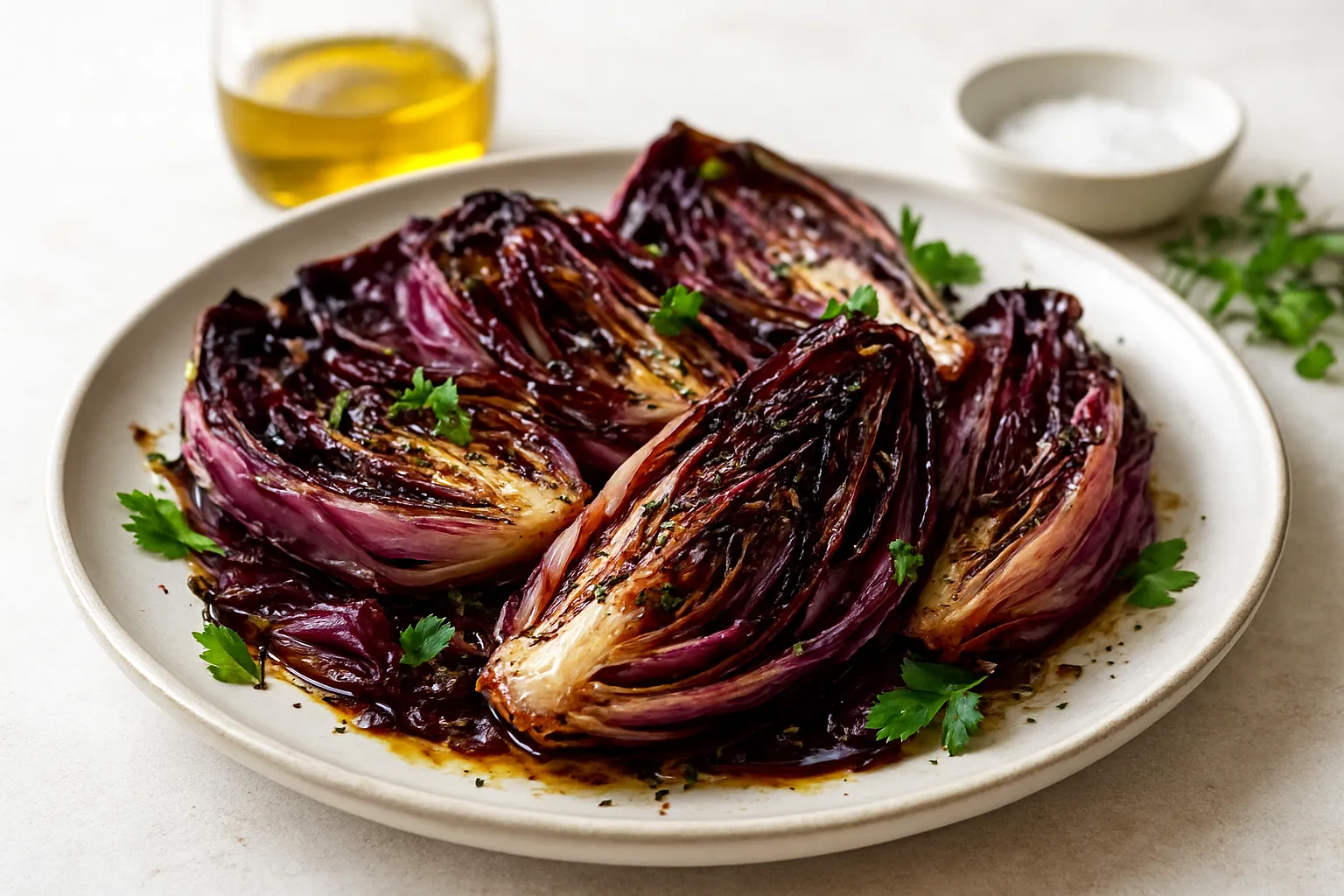 Oven-Roasted Radicchio with Olive Oil