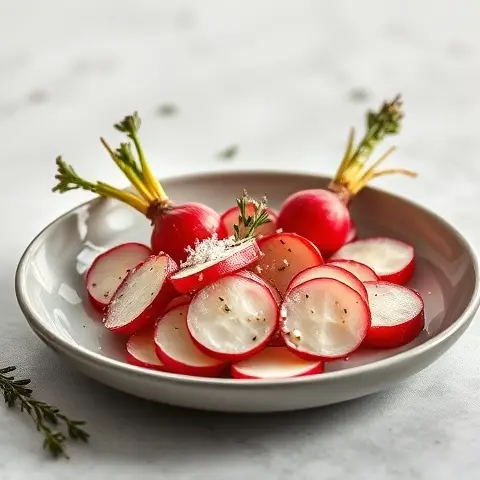 Oven-Roasted Radishes with Thyme and Sea Salt