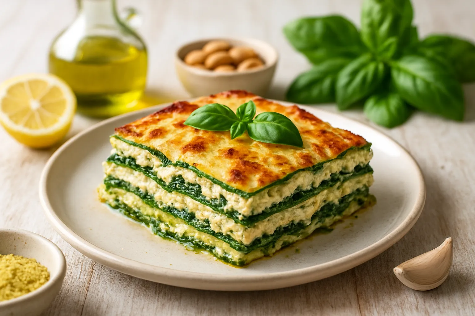 Keto Zucchini Lasagna with Almond Ricotta