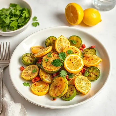Lemon-Cilantro Roasted Tomatillos
