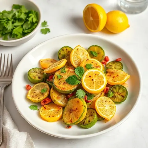 Lemon-Cilantro Roasted Tomatillos