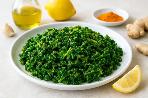 Sautéed Kale with Turmeric - A Nutrient-Packed Side Dish