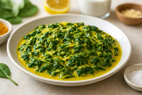 Turmeric-Coconut Creamed Spinach (Dairy-Free)